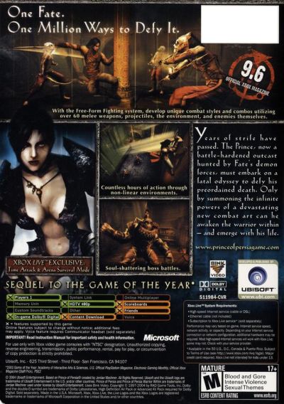 Prince of Persia - Warrior Within (USA)
